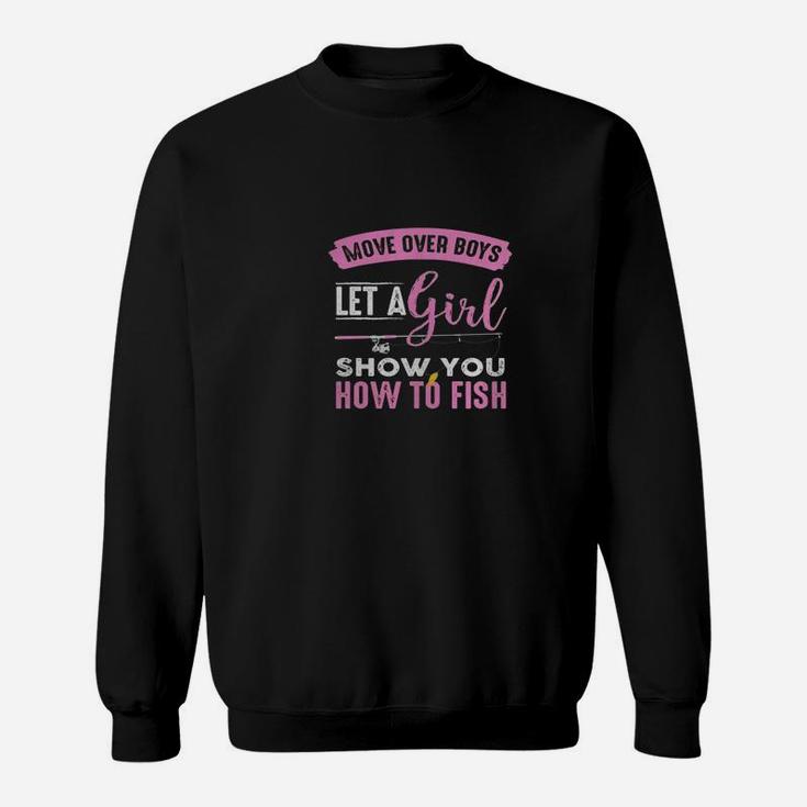 Funny Womens Fishing Shirt Fishing Lover Girls Tshirt Gifts Black Youth Sweatshirt