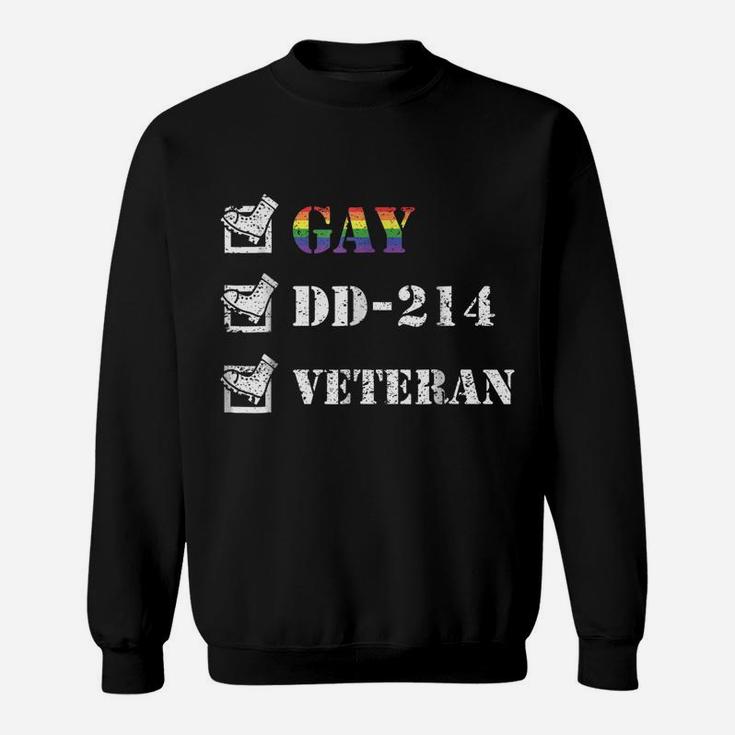 Gay Veteran Checklist Lgbt Veterans Day Gift Shirt Sweatshirt