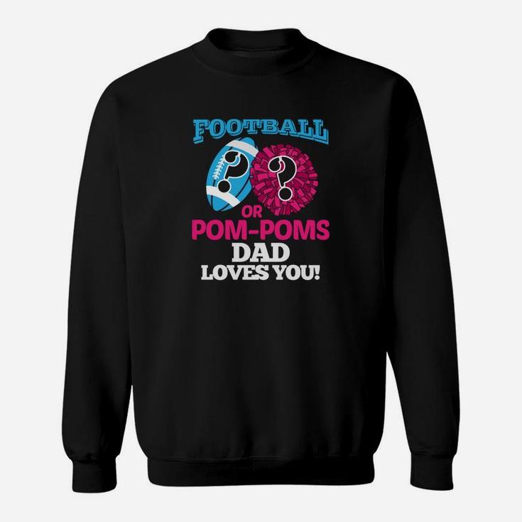 Gender Reveal For Dad Football Cheerleader Sweatshirt