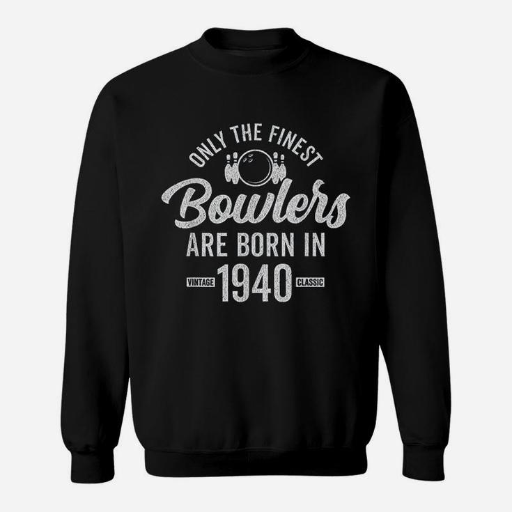 Gift For 81 Year Old Bowler Bowling 1940 81st Birthday Sweatshirt