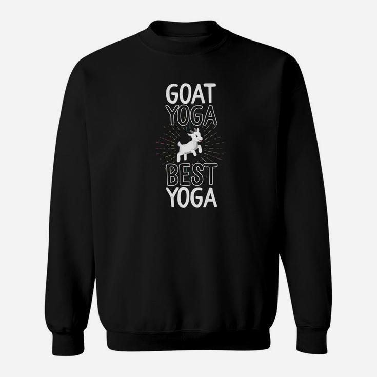 Goat Yoga Best Yoga Women Funny Class Gift Farm Sweatshirt