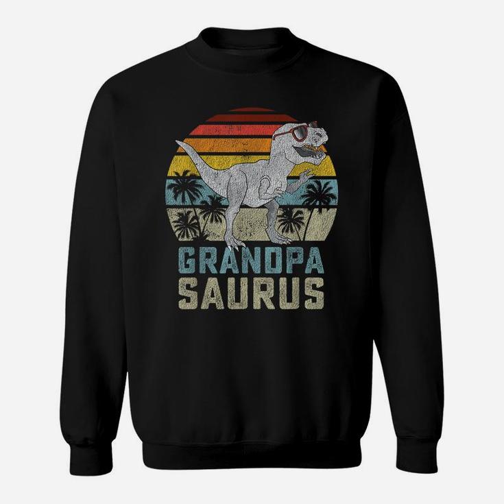 Grandpasaurus T Rex Dinosaur Grandpa Saurus Family Matching Sweatshirt