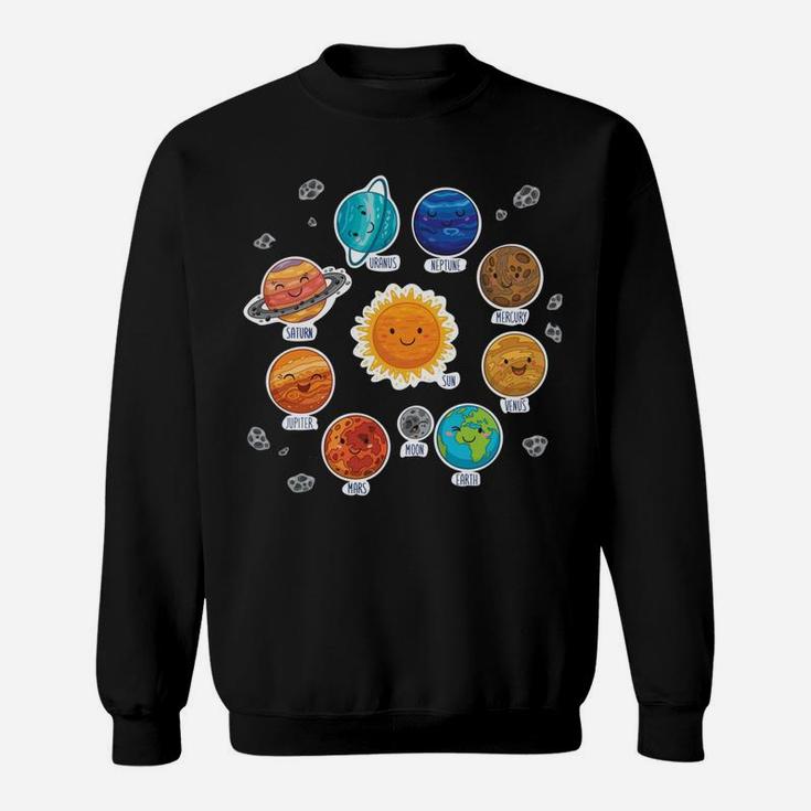 Just A Boy Who Loves Planets & Solar System Space Science Sweatshirt