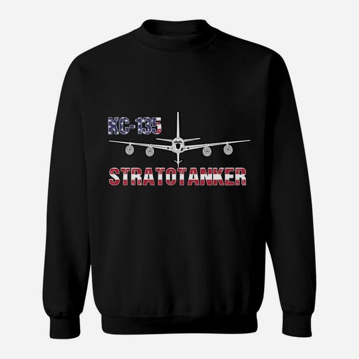 Kc135 Stratotanker Air Force Pilot- American Flag Sweatshirt Sweatshirt