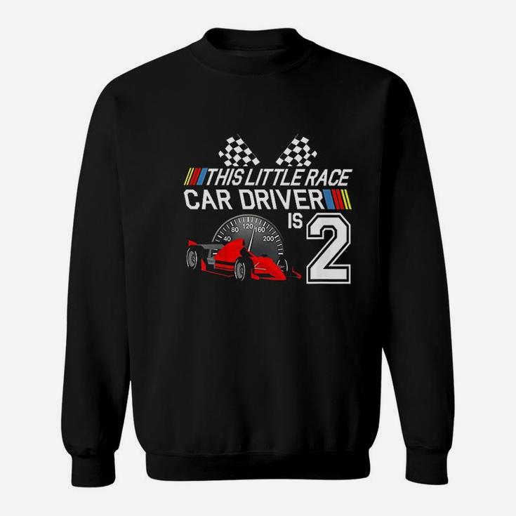 Kids 2 Year Old Race Car Birthday 2nd Racing Party Gift Sweatshirt