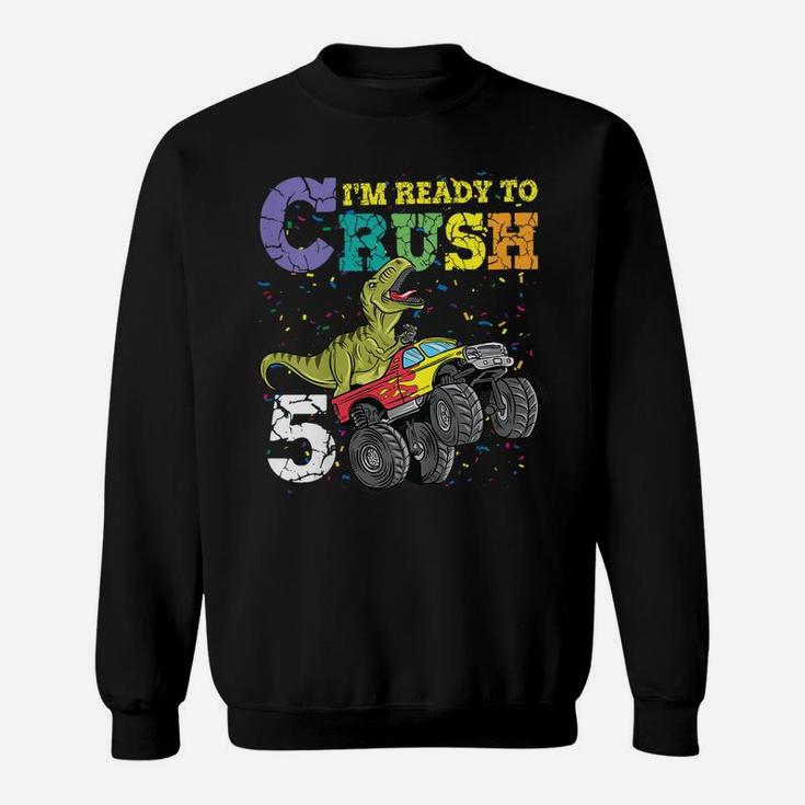 Kids 5 Years Old 5Th Birthday Dinosaur Trex Shirt Boy Girl Gifts Sweatshirt