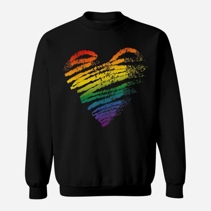 Lgbt Gay Pride Heart Flag Pride Month Gift Sweatshirt