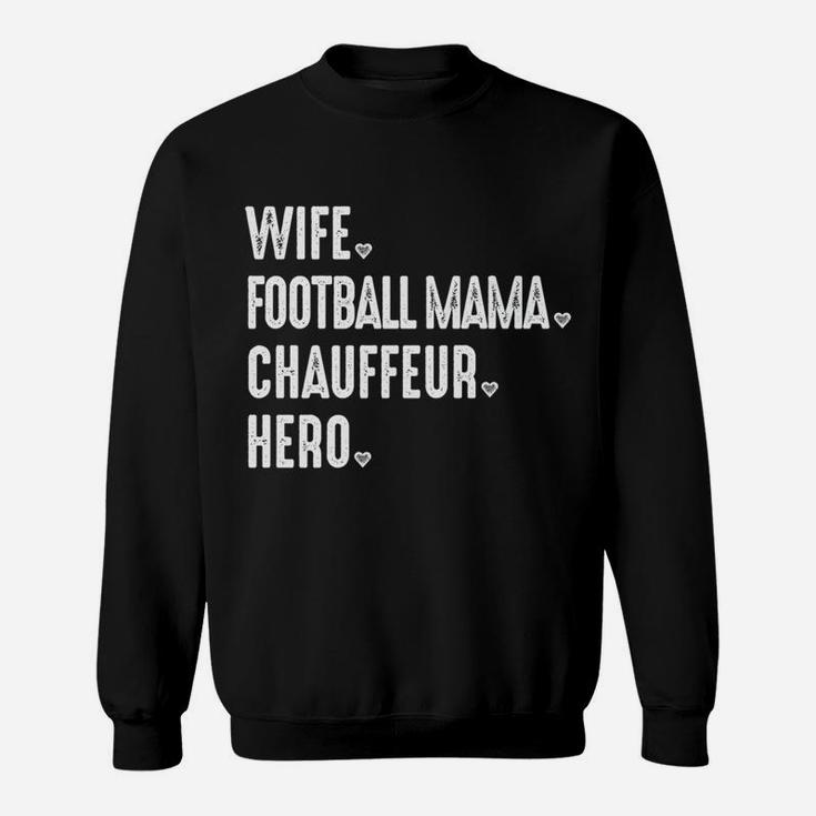 Mens Football Mama Novelty For Women Moms Wife Hero Sweatshirt