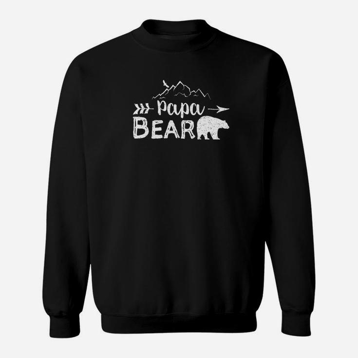 Mens Papa Bear Shirt Matching Family Mama Papa Bear Camping Gift Sweatshirt