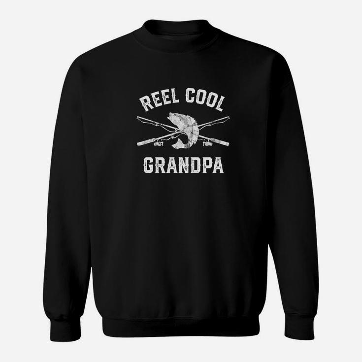 Mens Reel Cool Grandpa Fishing Gifts Fathers Day Grandpa Premium Sweatshirt