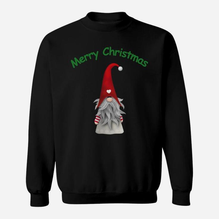 Merry Christmas Gnome Original Vintage Graphic Design Saying Sweatshirt Sweatshirt