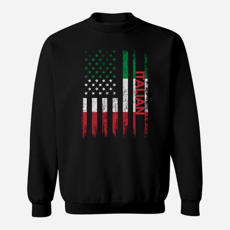 Proud Italian American Flag Italy Usa Sweatshirt Sweatshirt