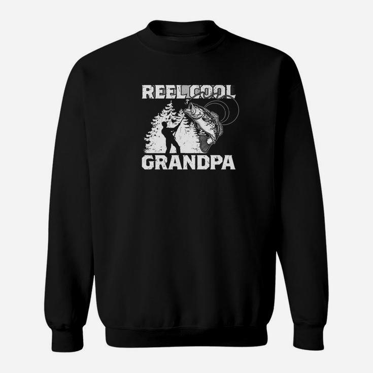 Reel Cool Grandpa Fathers Day Fishing Lover Gift Sweatshirt