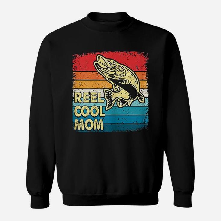 Reel Cool Mom Funny Fish Fishing Mothers Day Gift Sweatshirt