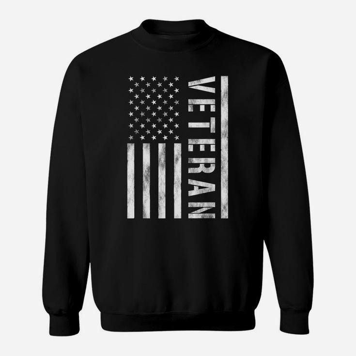 Retro Veteran Friday We Wear Red Support Our Troops Us Flag Sweatshirt