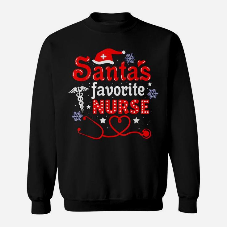 Santa's Favorite Nurse Christmas Sweatshirt
