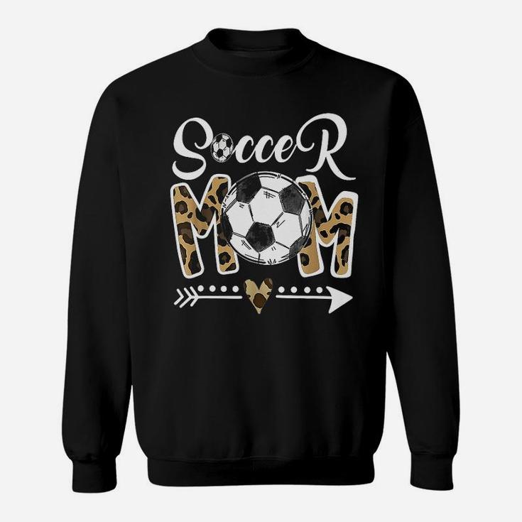 Soccer Mom Leopard Funny Soccer Mom Mothers Day Sweatshirt