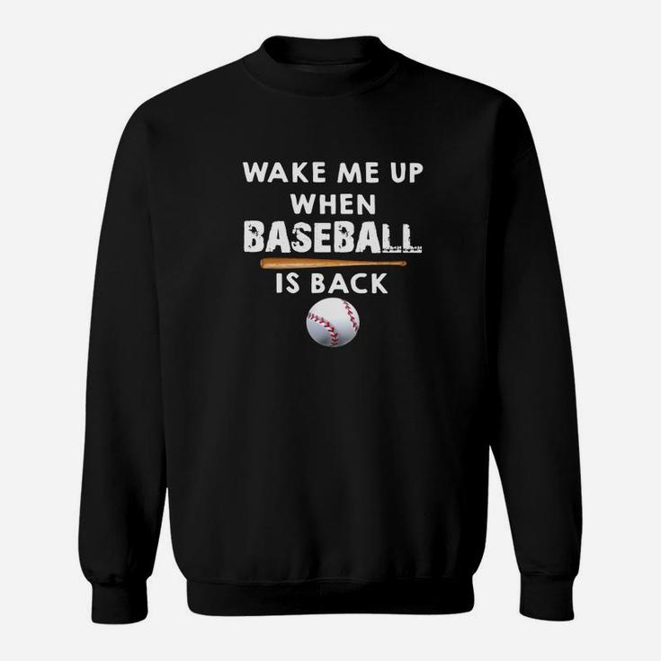 Softball Wake Me Up When Baseball Is Back Shirt Sweatshirt