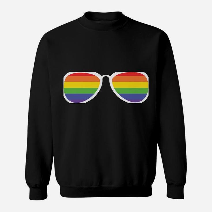 Sounds Gay I'm In Funny Rainbow Sunglasses Lgbt Pride Sweatshirt