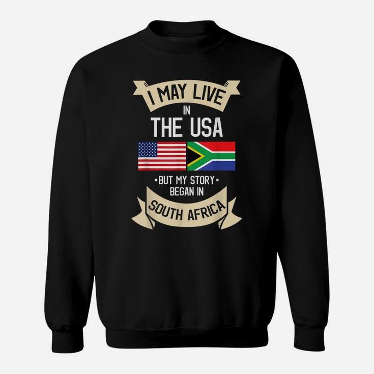 South Africa American Flag Usa South African Roots Gifts Sweatshirt