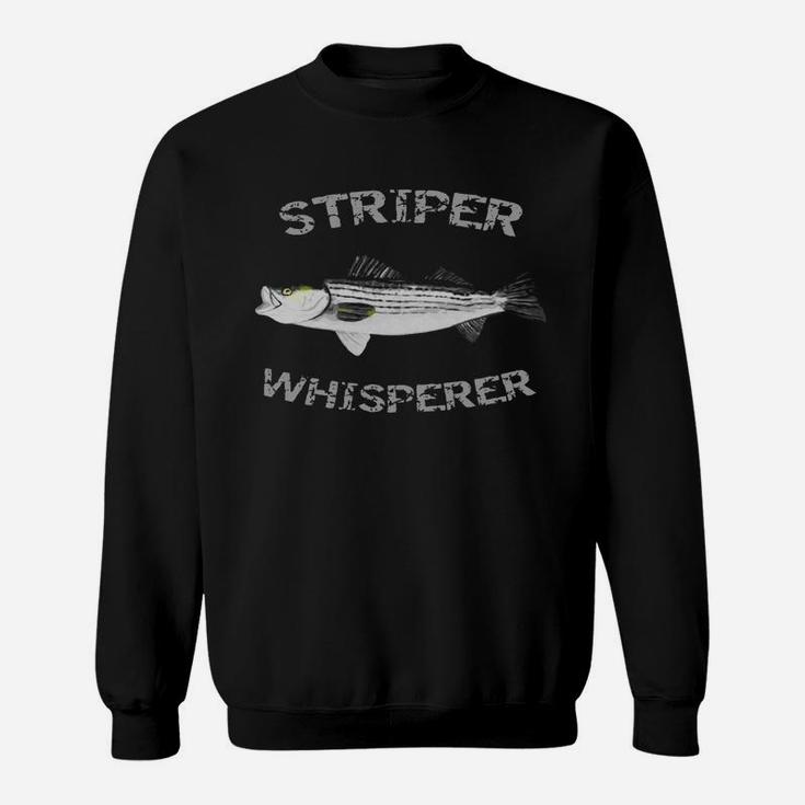 Striper Whisperer Striped Bass T-shirt Striper Fishing Shirt Sweatshirt