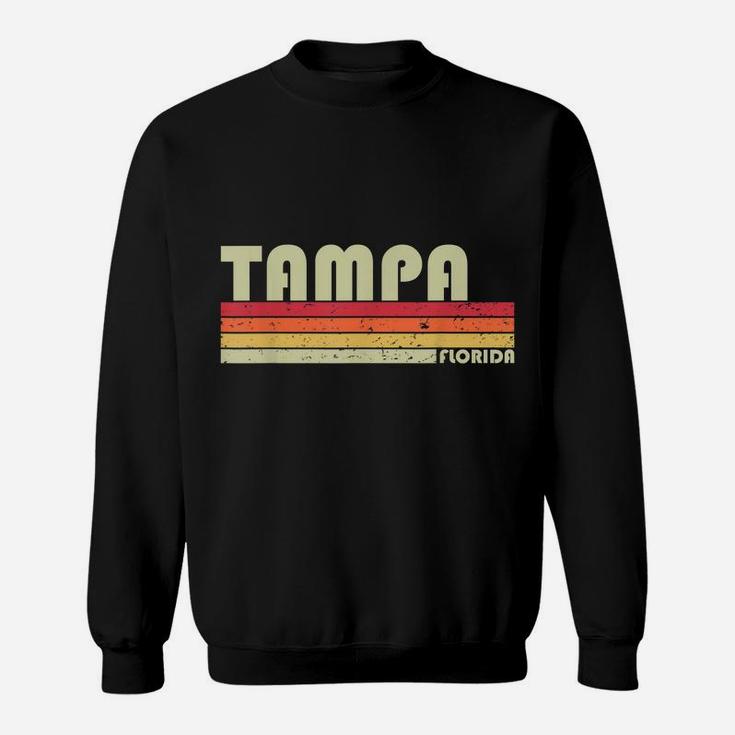 Tampa Fl Florida Funny City Home Roots Gift Retro 70S 80S Sweatshirt