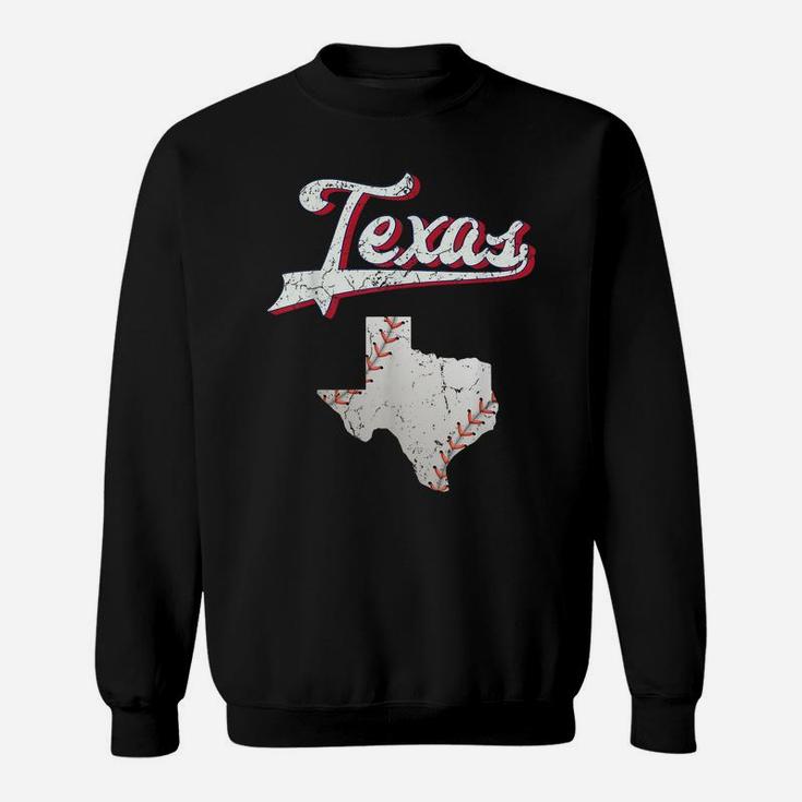 Texas Baseball T Game Day Vintage Ranger Distressed Sweatshirt