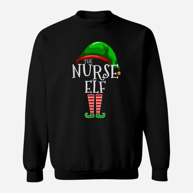 The Nurse Elf Family Matching Group Christmas Gift Funny Sweatshirt