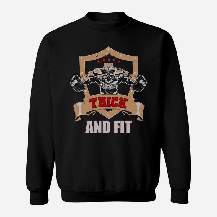 Thick And Fit Strong Gymer Symbol Sweat Shirt
