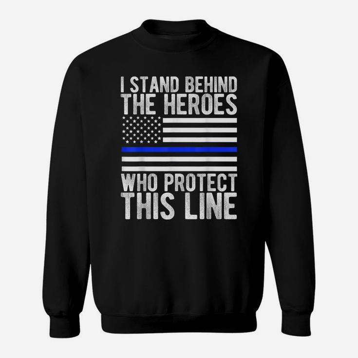Thin Blue Line Shirt Police Flag Hero Sweatshirt