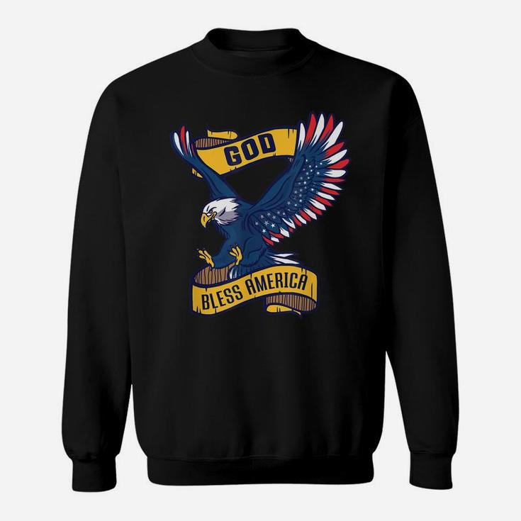 Usa Patriotic American 4Th Of July Outfit God Bless America Sweatshirt
