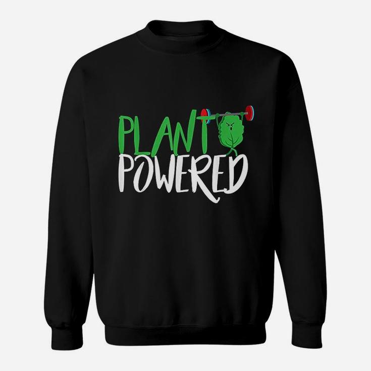 Vegan Workout Gift Design For Plant Powered Athletes Gym Sweatshirt