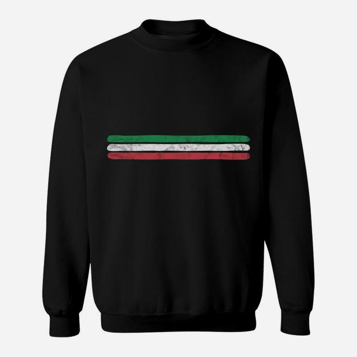 Vintage Italy Sweatshirt Italia Love Souvenir Italian Flag Sweatshirt