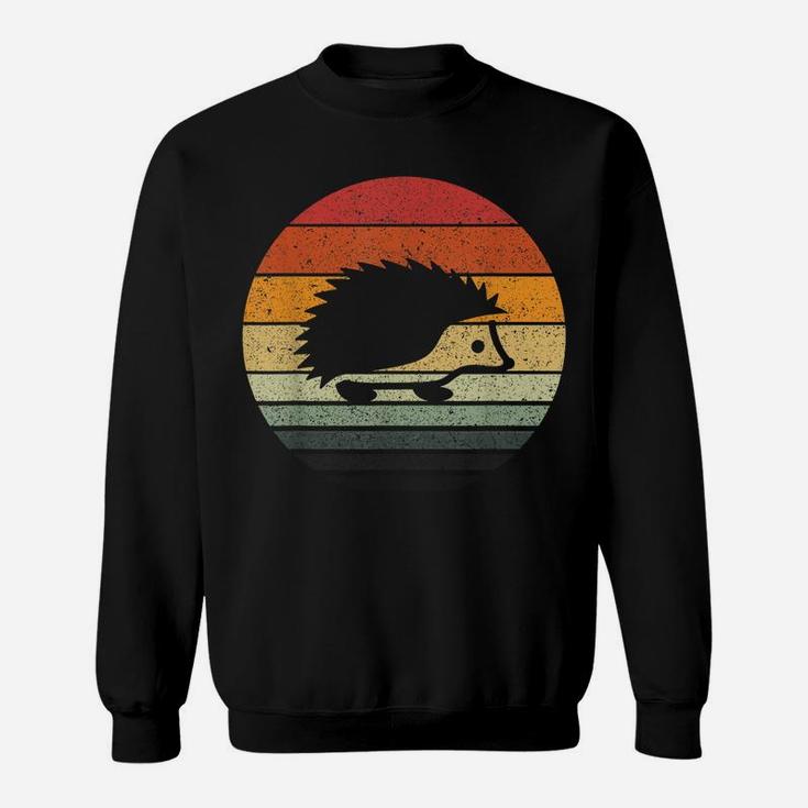 Vintage Retro Sunset Hedgehog Sweatshirt