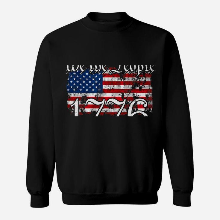We The People 1776 US Constitution Freedom American Flag Sweatshirt Sweatshirt