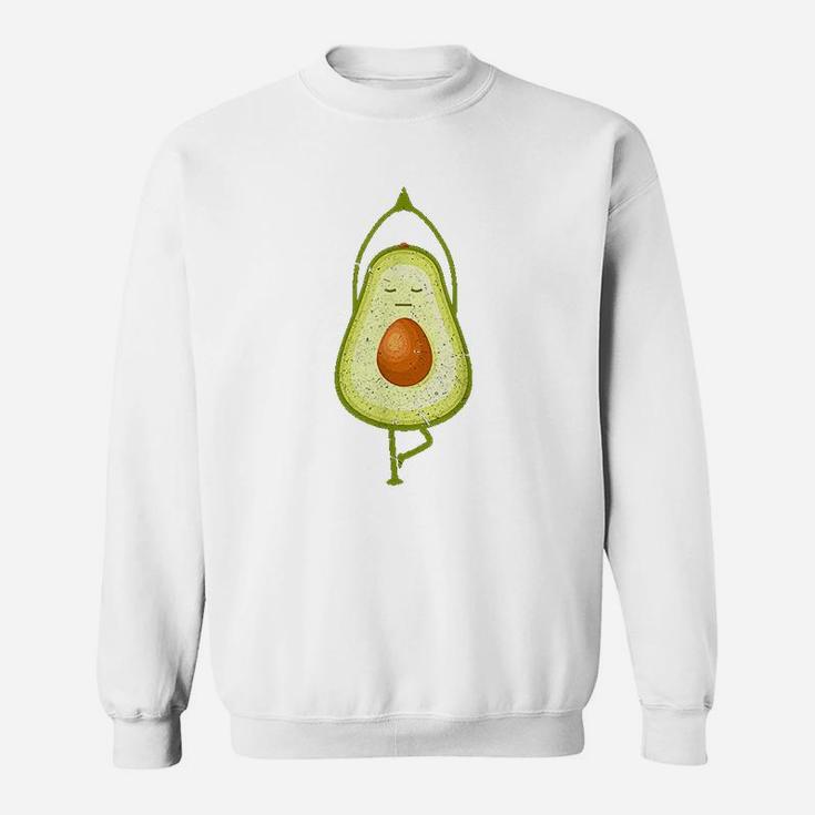 Avocado Yoga Funny Namaste Meditation Vegan Sweatshirt
