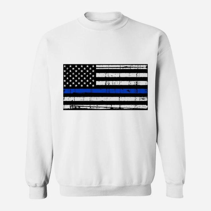 Be The Lion Not The Sheep Back The Blue Flag Police Sweatshirt Sweatshirt