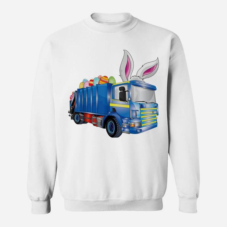Easter Egg Garbage Truck Shirts Men Boys Easter Bunny Basket Sweatshirt