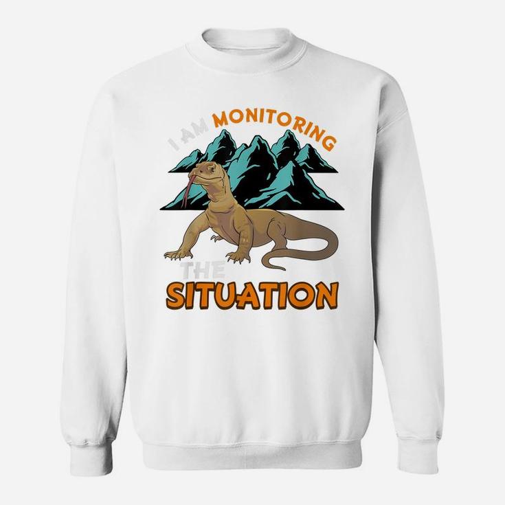 Funny Pet Monitor Lizard Gift Humor Graphic Reptile Sweatshirt