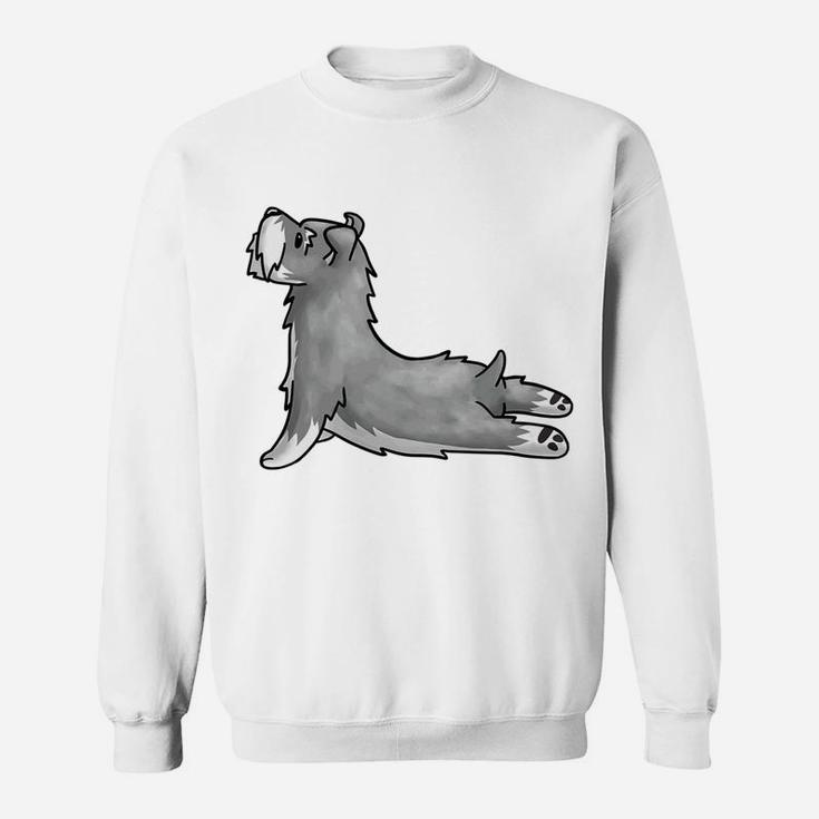 Funny Schnauzer Yoga Cute Dog Gift Tee Sweatshirt