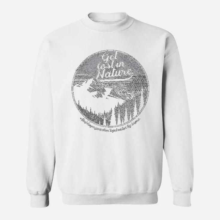Get Lost In Nature Funny Camping Summer Vacay Campfire Sweatshirt