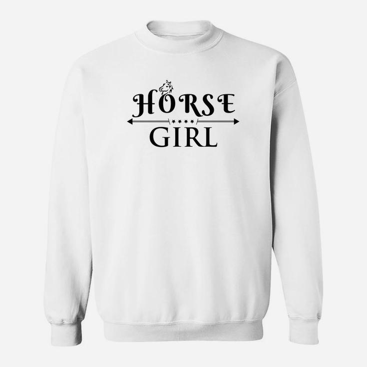 Horse Girl I Love My Horses Racing Riding Gift Sweatshirt
