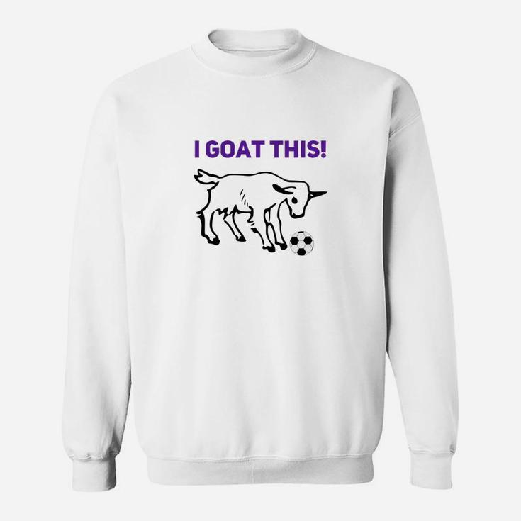 Kids Cool Goat Soccer Funny Premium Uniform Boys Girls Sweatshirt