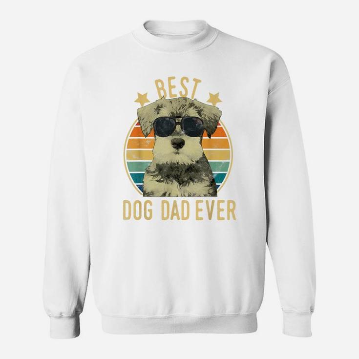 Mens Best Dog Dad Ever Miniature Schnauzer Father's Day Gift Sweatshirt