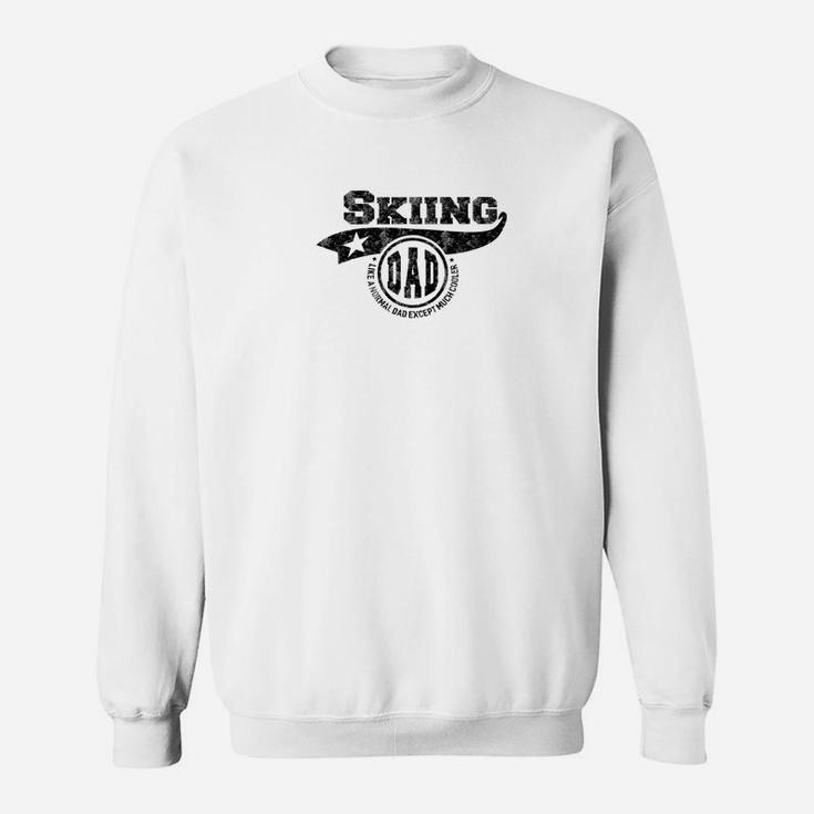Mens Skiing Dad Fathers Day Gift Father Sport Men Sweatshirt