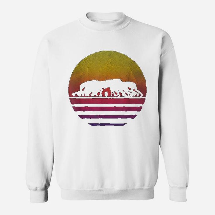 Retro Vintage Sunset Old School Rugby Sport Game Funny Gift Sweatshirt