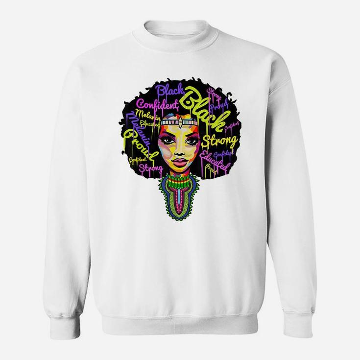 Strong African Queen Shirts For Women - Proud Black History Sweatshirt