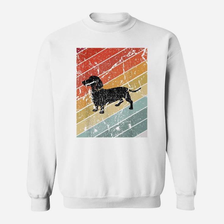 Vintage Weiner Dog Lover Gift Retro Dachshund Sweatshirt