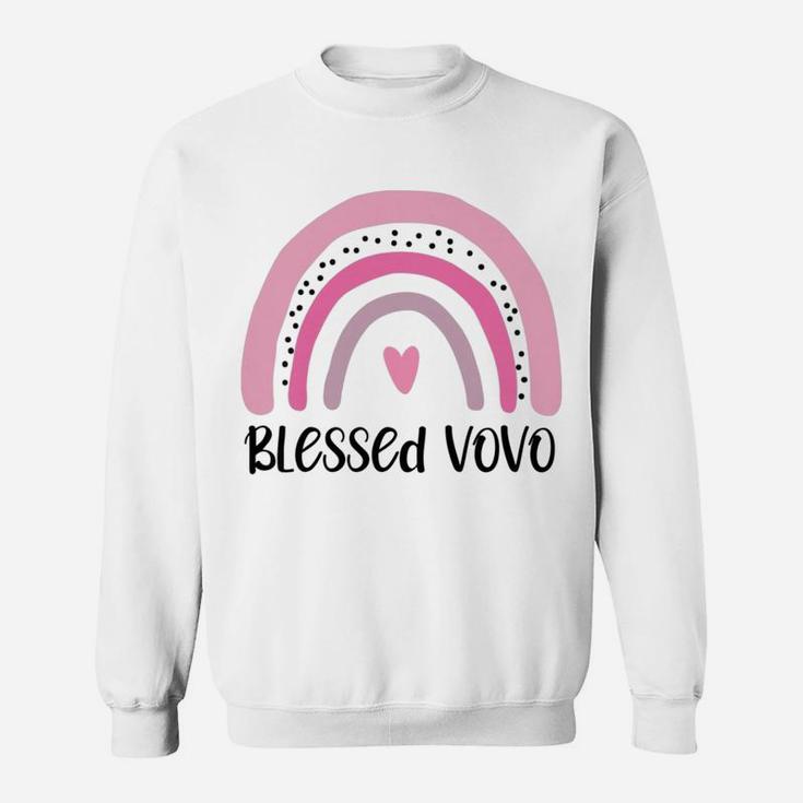 Womens Blessed Vovo Grandma Mother's Day Portuguese Grandmother Sweatshirt