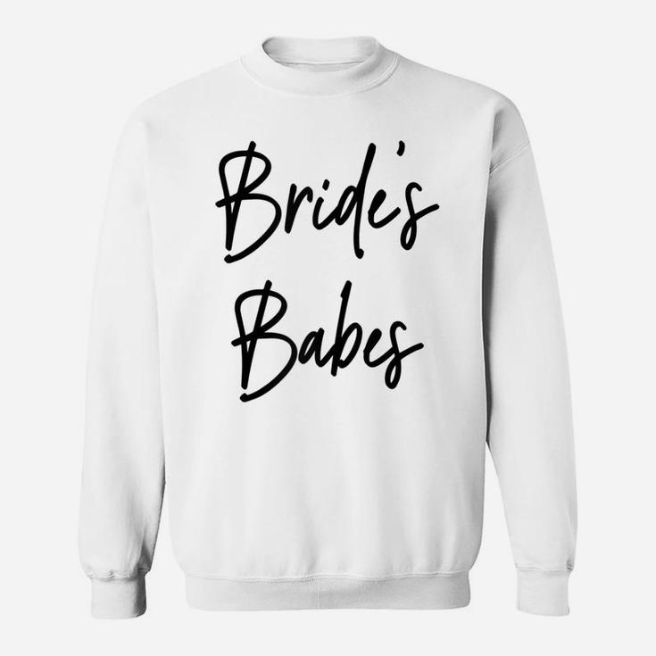 Womens Bride's Babes Bachelorette Bridesmaid Sweatshirt